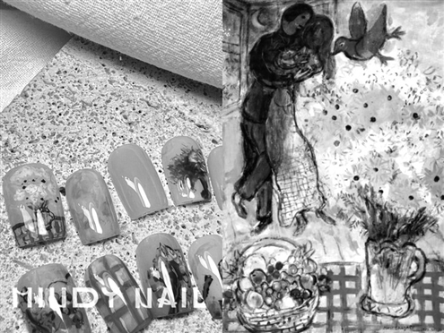 起初,赵梦铎的作品灵感来源于世界名画 受访者供图